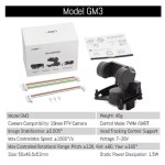 Original Caddx GM1 GM2 GM3 Gimbal Head Tracking (No Camera) CaddxFPV for 19mm Camera HD Drone Car Airplane